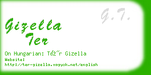 gizella ter business card